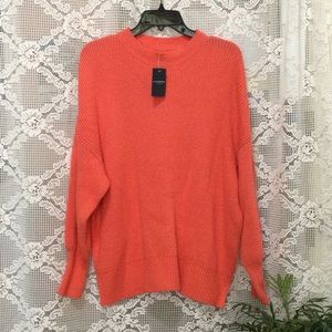 Lucky Brand Women’s Knit Pullover Salmon Pink Sweater Size S